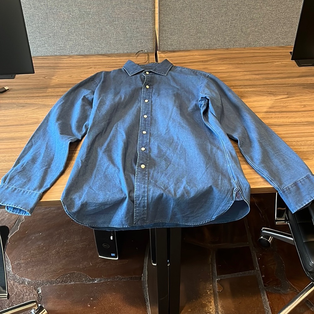 Ralph Lauren Dark Denim Button Up Casual Shirt